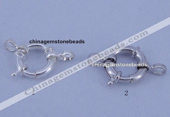 SSC202 5pcs 12mm 925 sterling silver spring rings clasps