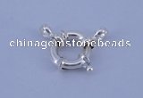 SSC204 5pcs 15mm 925 sterling silver spring rings clasps