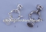 SSC214 5pcs 13.5mm sterling silver spring rings clasps