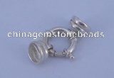 SSC215 5pcs 14.5mm sterling silver spring rings clasps