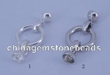 SSC216 5pcs 18mm sterling silver spring rings clasps