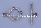 SSC32 5pcs 11*15mm diamond 925 sterling silver toggle clasps