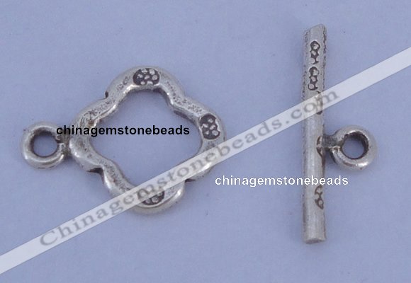 SSC32 5pcs 11*15mm diamond 925 sterling silver toggle clasps